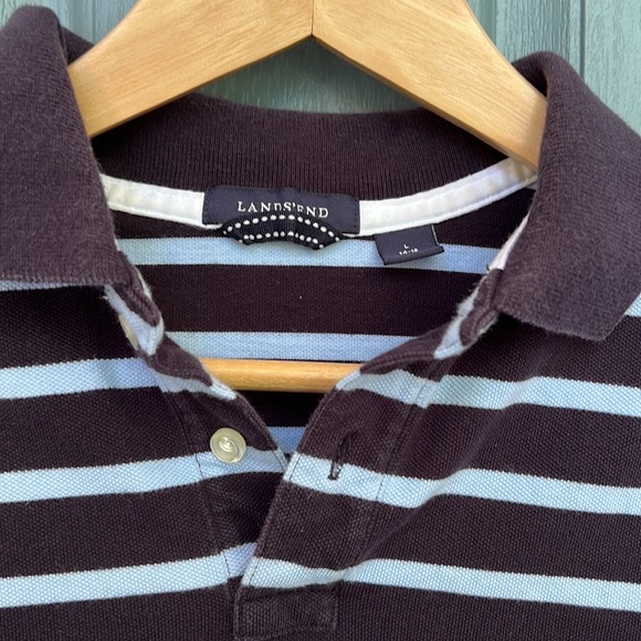 Land’s End Boy’s Striped Polo Shirt - Picture 4 of 10